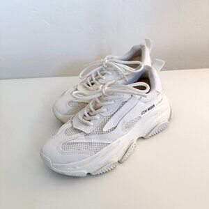 Steve Madden Chunky White Platform Sneakers